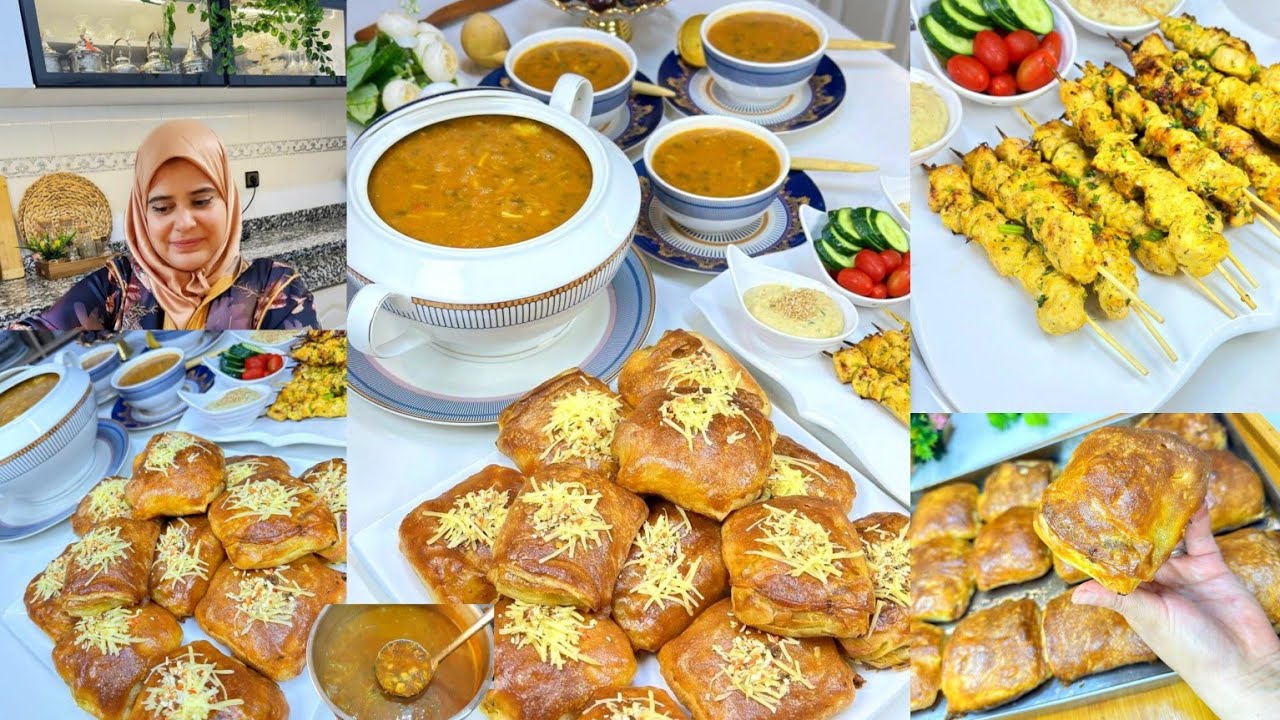 فطور رمضان / الجديد في المسمن مع سر بنة الحريرة المغربية/ بروشيت لاداند