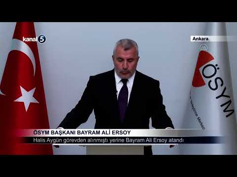 ÖSYM Başkanı Bayram Ali Ersoy