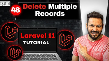 Laravel 11 tutorial in Hindi #48 Delete Multiple Record  with MySQL