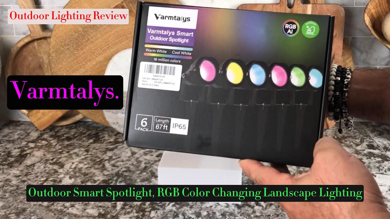 Smart RGB Spotlight: Varmtalys Multicolor Outdoor Lighting