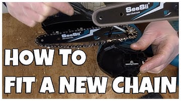 SeeSii Minichainsaw How To Replace The Chain Demonstration Video #seesii #chainsaw #batterychainsaw