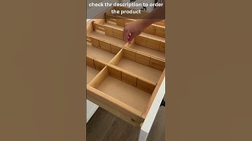 amazon best haves tiktok: SpaceAid Bamboo Drawer Dividers with Inserts and Labels #shorts