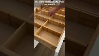 amazon best haves tiktok: SpaceAid Bamboo Drawer Dividers with Inserts and Labels #shorts