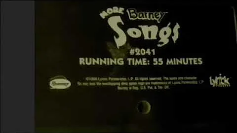 On More Barney Songs Screener (Bob Singleton (Music Director))