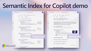 Compare Semantic Index for Copilot to keyword search in Microsoft 365