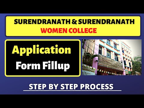 Surendranath College Form fillup 2022 | Surendranath Women College form Fillup | College admission