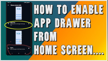 How To Enable App Drawer On Home Screen