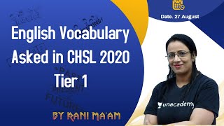 Idioms and Phrases asked in SSC CHSL 2020 by Rani Ma'am| Previous Year Papers | Part -2