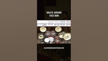 Gracie Abrams - Free Now #drums #drumming #drumsheetmusic