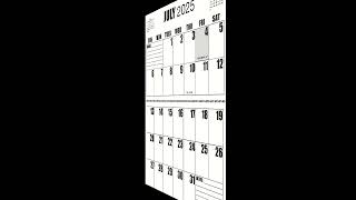 19 month Jumbo wall calendar