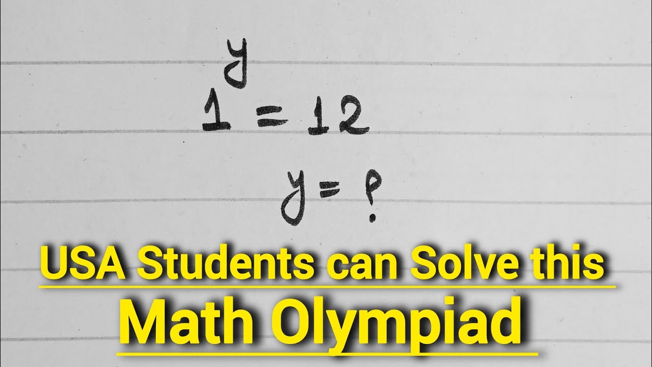 Only genius people get it Right |can you solve this math Olympiad ...