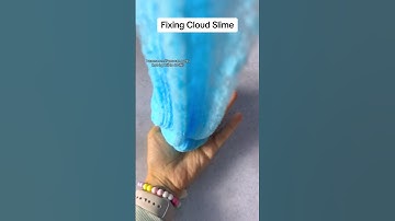 Fixing weird #cloudslime for a friend :) #fixingslime #storeboughtslime #cloudslimedrizzle #howto