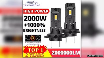 H7 LED Headlight Bulb for Car Canbus 2000W H4 Led H1 H11 Automobile Fog Lamp Wireless Car LED Headl