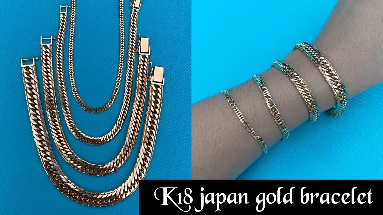 K18 japan gold bracelet different sizes / ano mas maganda? #72