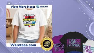 Original Grandparents Day Worlds Best Pixel Shirt