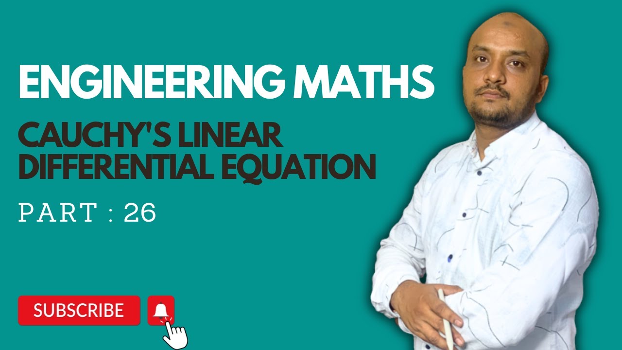 PART 26 CAUCHY LINEAR DIFFEREMTIAL EQUATION MATHS SOLUTION Part 26 cauchy linear differemtial equation maths solution