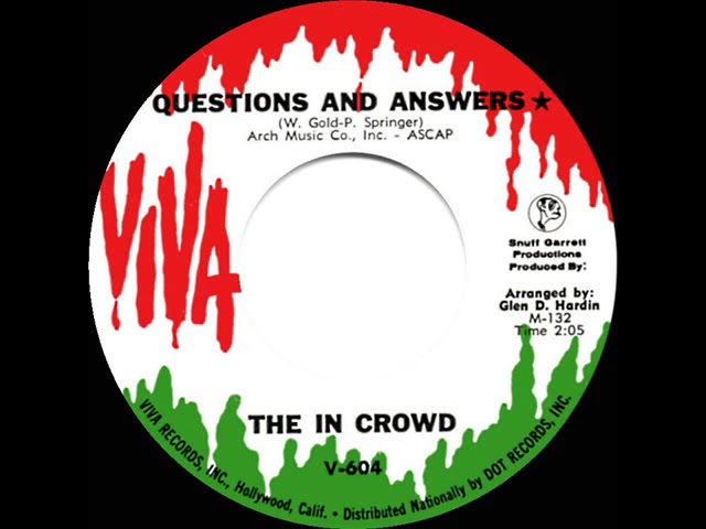 1966 The In Crowd - Questions And Answers (mono 45) - YouTube