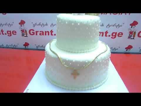 ნათლობის ტორტი ანგელოზით, ტორტები შეკვეთით 593 756 700, \"გრანტის ტორტები\"