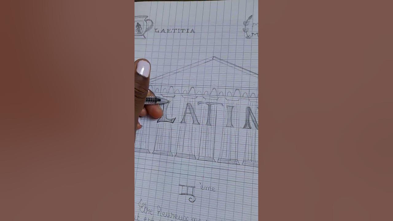 Latin Page De Garde Ecriture