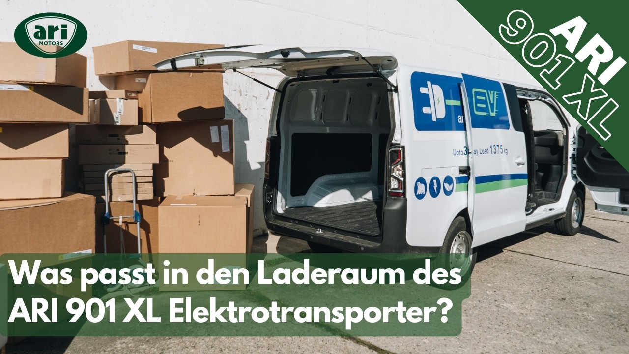 Wie viel passt in den Laderaum des ARI 901 XL Elektrotransporter? Wir ...