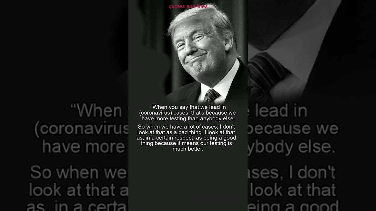 Donald Trump and Coronavirus PART-I | Donald Trump | Donald Trump Hilarious Quote  #SHORTS