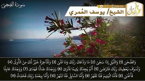 قناة تراتيل | سورة الضحى | الشيخ/ يوسف بن عوض العمري