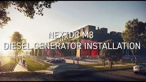 NEXTDC M3 Diesel Generator Installation