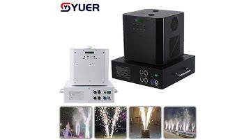 YUER™️ NEW Rotate Cold Spark Machine 1300w Dual Spin Sprayer Stage Effect Equipment