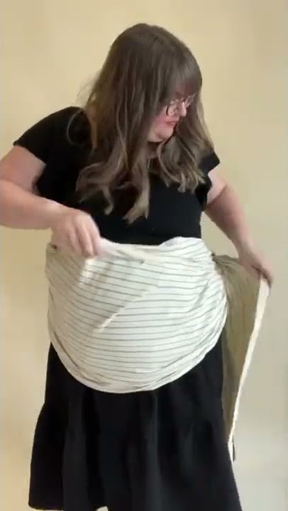 Plus Size Pregnancy Bump Support Using a hope&plum Ring Sling