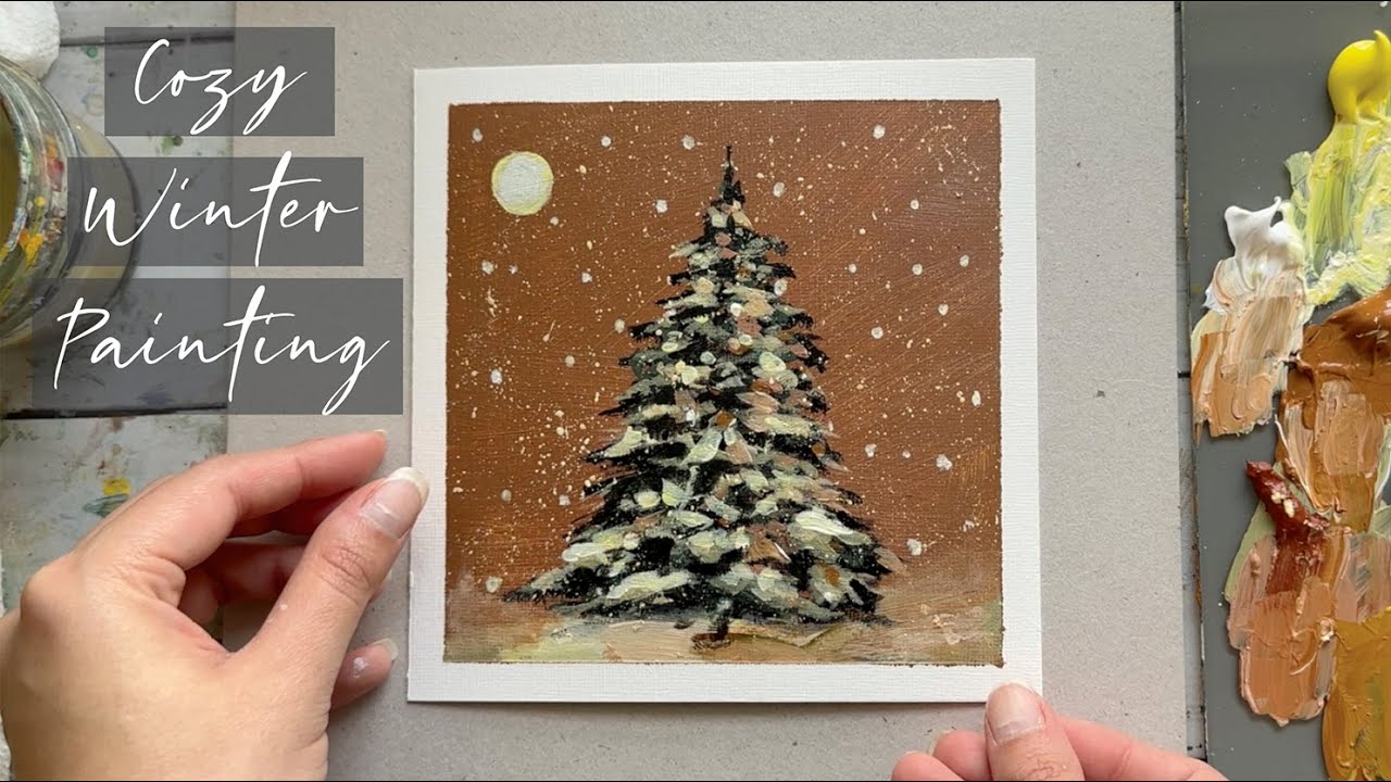 Quick & Easy Winter Tree Painting
