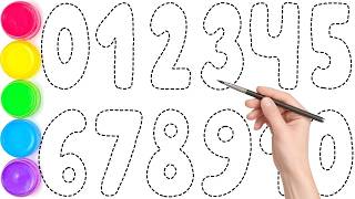 1234567890, Easy Number Tracing & Color Painting for Toddlers and Preschoolers