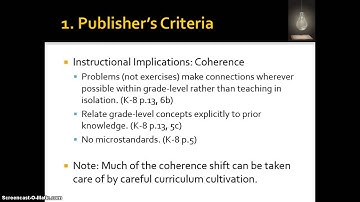 Writing Math Curriculum - Coherence