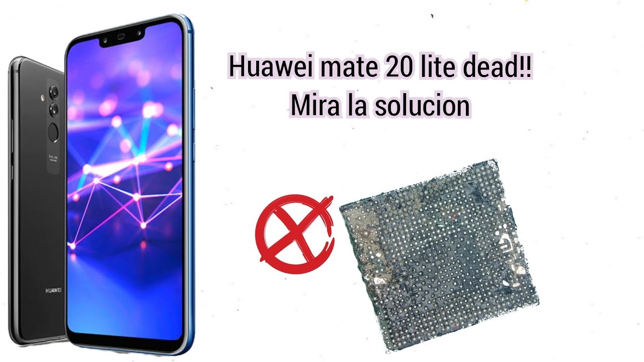 Huawei mate 20 lite no carga, no enciende.REBALLING CPU,RAM,MEMORIA😱