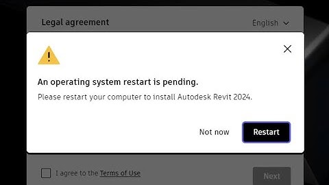 FIX  An operating system restart is pending when installing Autodesk products