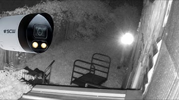Active deterrence security cameras helps stop trespassing