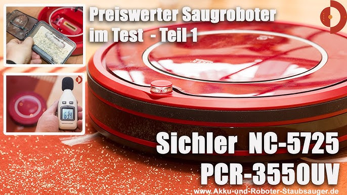 Sichler Staubsauger-Roboter PCR-3550UV, Auto-Lader & UV-Lampe 