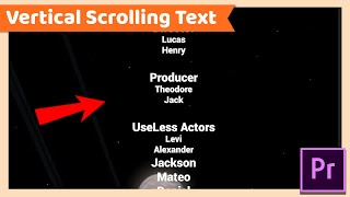 Vertical Scrolling or Rolling Text | Adobe Premiere Pro CC Tutorial screenshot 5