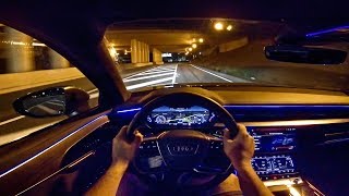2019 AUDI A8 | AMBIENT LIGHTING | NIGHT DRIVE POV by AutoTopNL