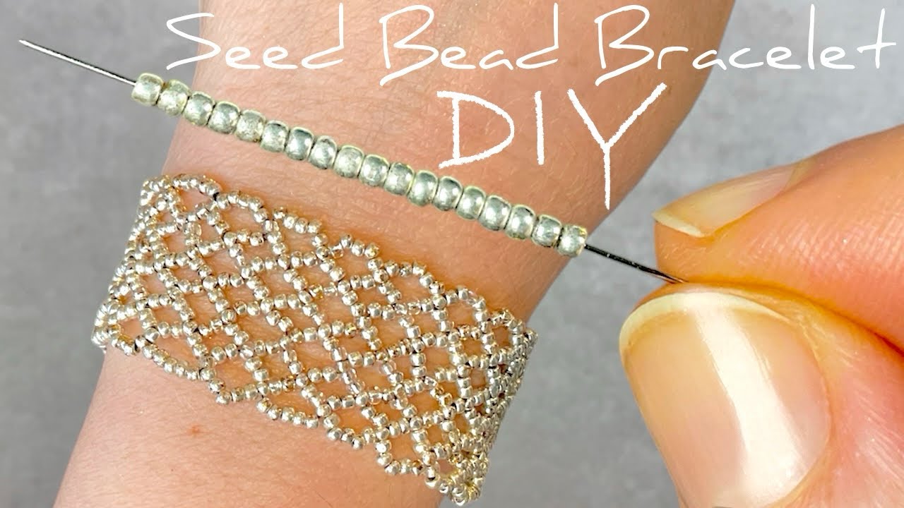 EASY Seed Bead Bracelet Tutorial: Beaded Bracelet Making Without a ...