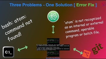 bash: atom: command not found | 