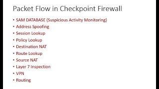 Packet Flow in Checkpoint Firewall #Shorts