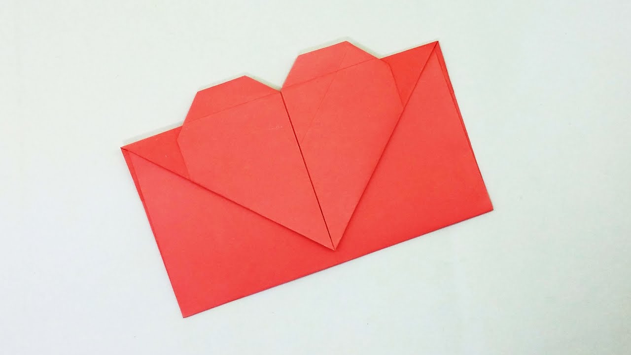 Envelope Making With Paper | Heart Shape Envelope | DIY Easy Paper Envelope