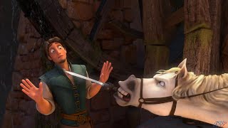 Tangled - Rapunzel | Maximus VS Flynn with sword fight | Top Hit scene