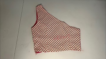 How to: make a one shoulder/ mono strap top | pattern drafting | sewing