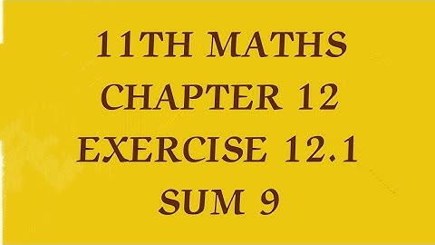 TN CLASS 11TH MATHS/CHATER 12/PROBABILITY THEORY/EXERCISE 12.1 SUM 9(@MATHSSTUDENT)
