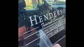 Vehicle Signage Job completed for Henderson Funeral Home in McDonough GA