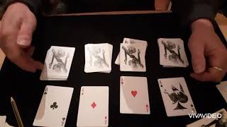 Halo Aces#2 Tutorial/Harry Lorayne. Card Mat Tutorials.