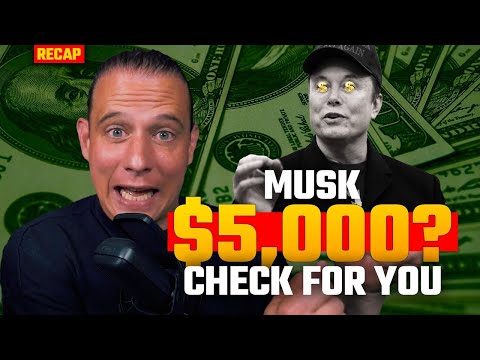Trump Musk give $5,000 check Doge savings, Egg Prices All-Time High, Stocks tank