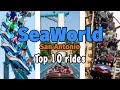 Top 10 Rides at SeaWorld San Antonio - Texas | 2022