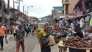 Lagos, Nigeria Raw Footage Of Oshodi Market